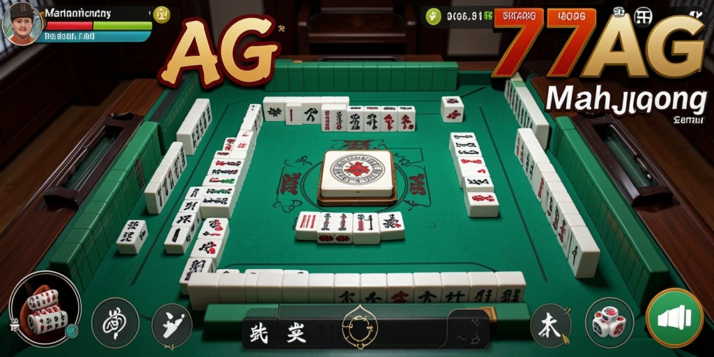 Screenshot gameplay 77AG menunjukkan permainan Mahjong yang seru dan menantang.