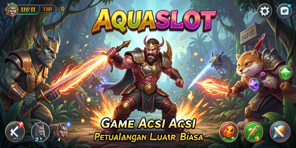 Gambaran menarik dari gameplay AQUASLOT di dunia TPS.
