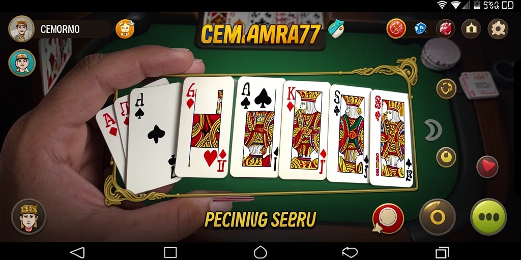 Tampilan menarik dan gameplay seru di CEMARA77.