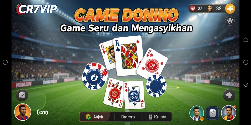 Tampilan gameplay menarik dari permainan Domino CR7VIP.
