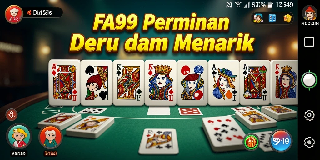 Tampilan gameplay menarik dalam permainan Domino FA99.