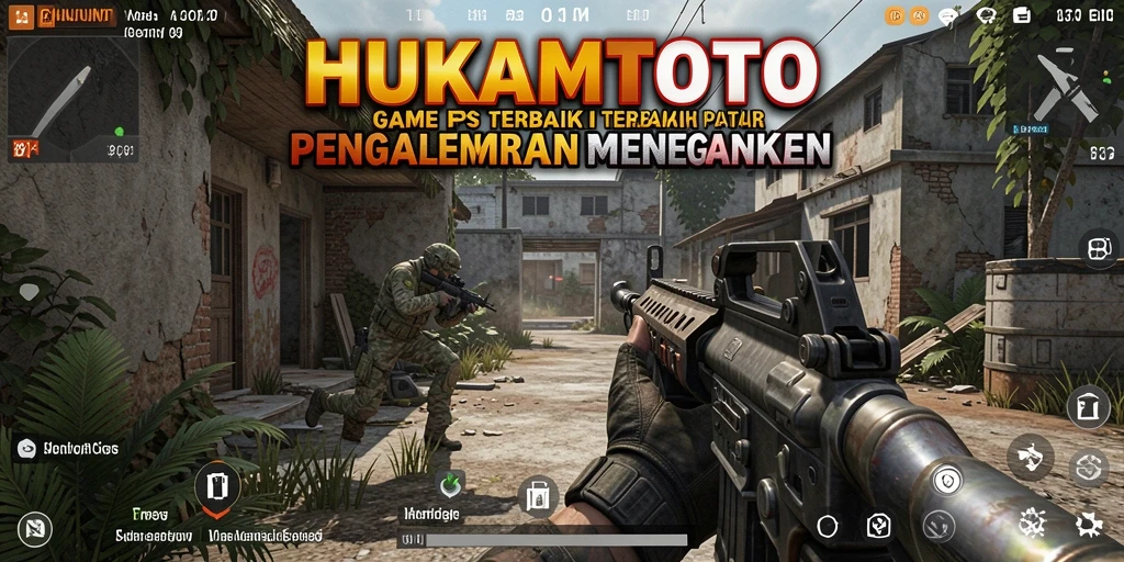 Gameplay seru HUKUMTOTO dengan pertempuran FPS intens.