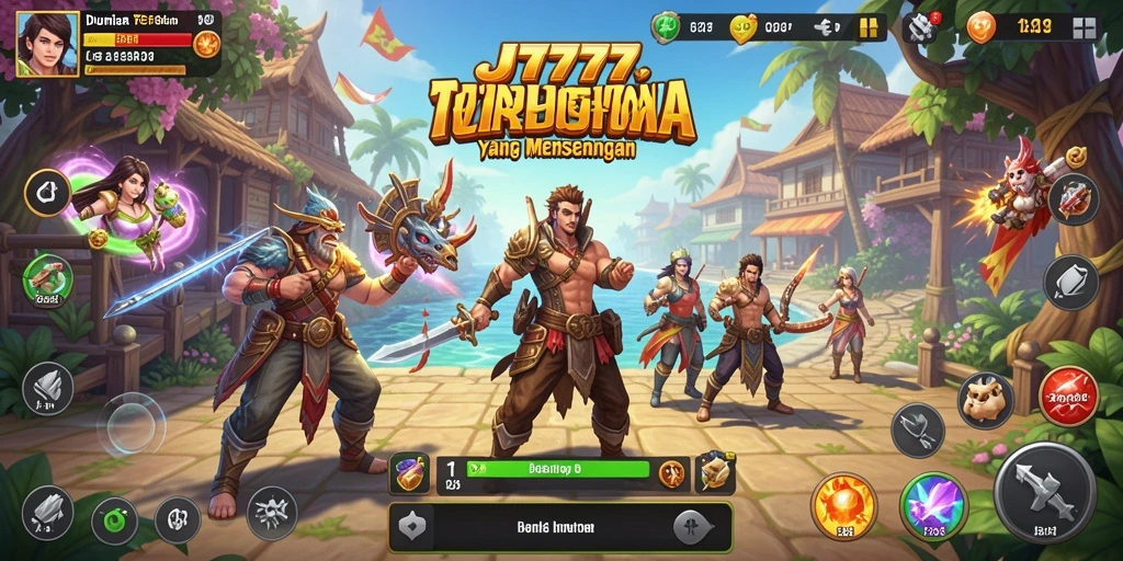 Screenshot gameplay JT777 menunjukkan pemandangan dunia terbuka yang memukau.