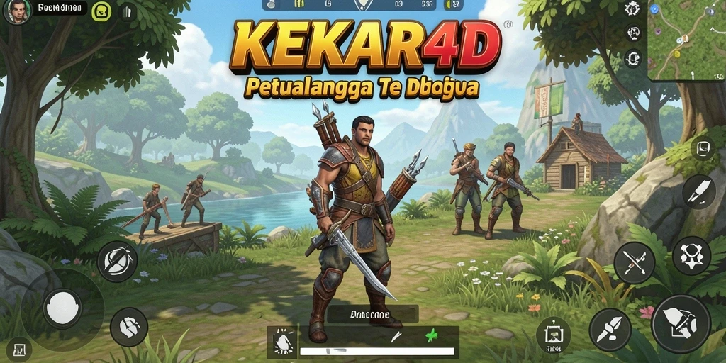 Tangkapan layar menggambarkan petualangan seru di dunia terbuka KEKAR4D.