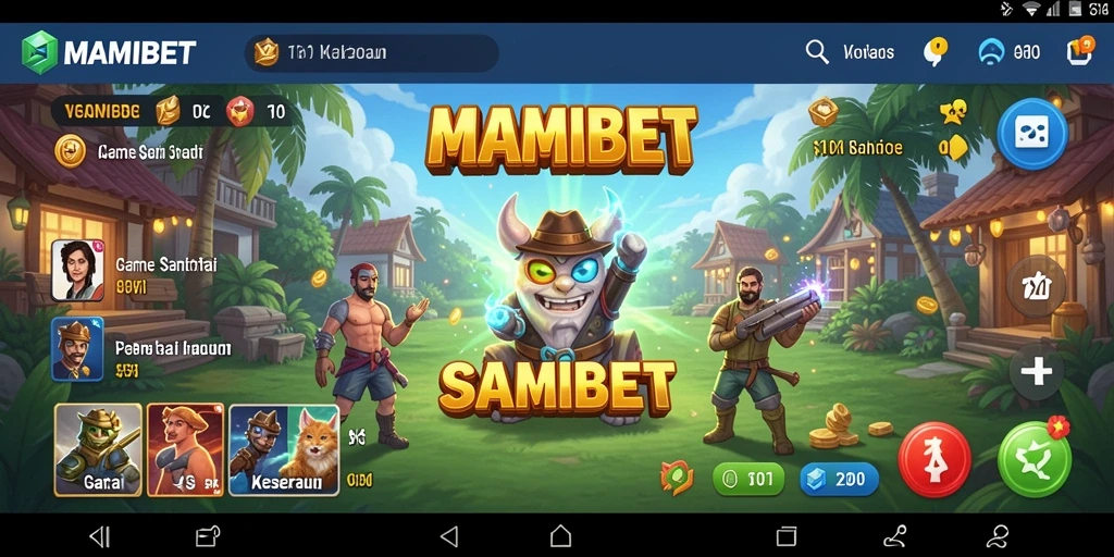 Screenshot menunjukkan tampilan seru gameplay MAMIBET yang menarik.