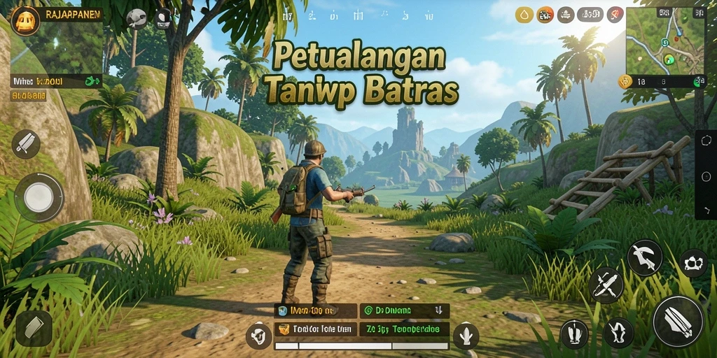 Tampilan gameplay menakjubkan di dunia terbuka RAJAPANEN.