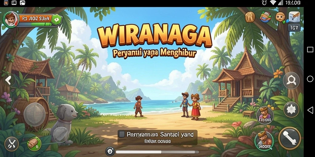Tangkapan layar gameplay WIRANAGA yang menunjukkan momen seru permainan.
