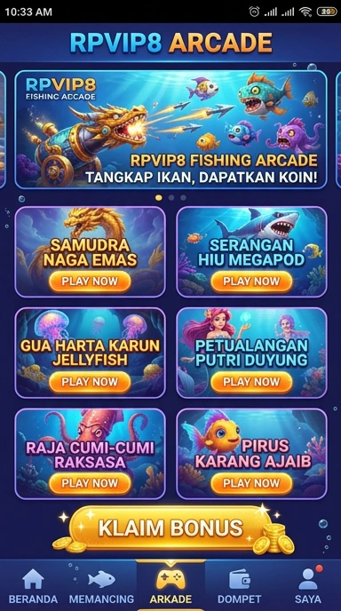 Tampilan utama aplikasi rpvip8 dengan berbagai opsi unduhan.
